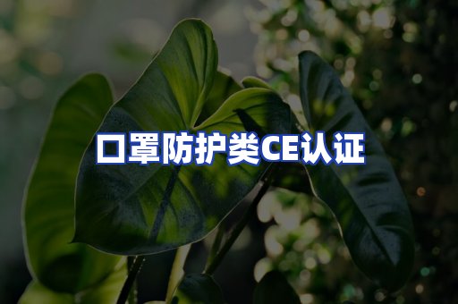 口罩防护类CE认证